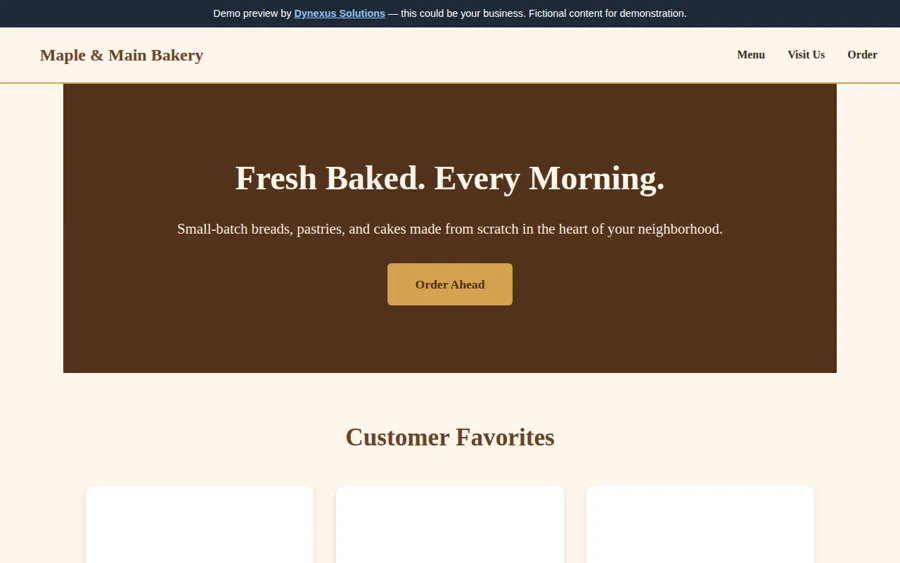 Maple & Main Bakery preview
